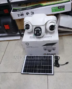 Smart 4g Solar Triple Lens Camera With Alarm Warning Light and Audio