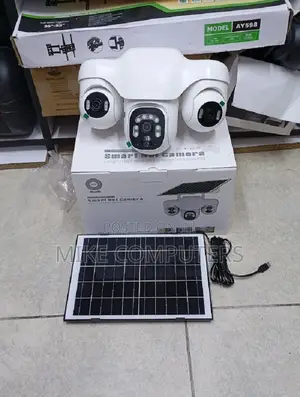 V380 Pro 12mp Solar PTZ Camera With Three Lenses Quick Wake Motion