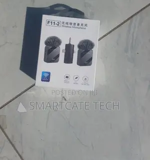 Plug Play Noise Cancellation 20m Range F11-2 Wireless Lavalier Mic