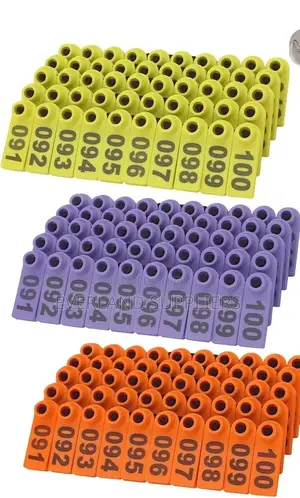 Cattle Yard ID Numbered Ear Slim Tags