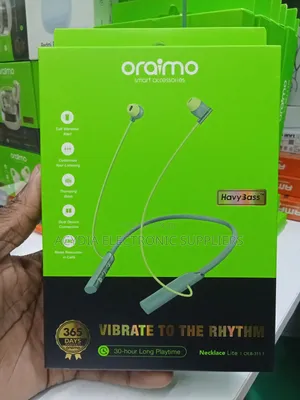 Oraimo Necklace Lite Call Vibration Wireless Headphones- Sage Green