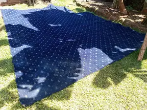 Heavy Duty Navy Blue Floral Carpet – Fireproof & Commercial Grade