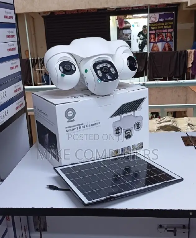 Standalone 12mp V380 Pro 4g PTZ Triple Lens Solar CCTV