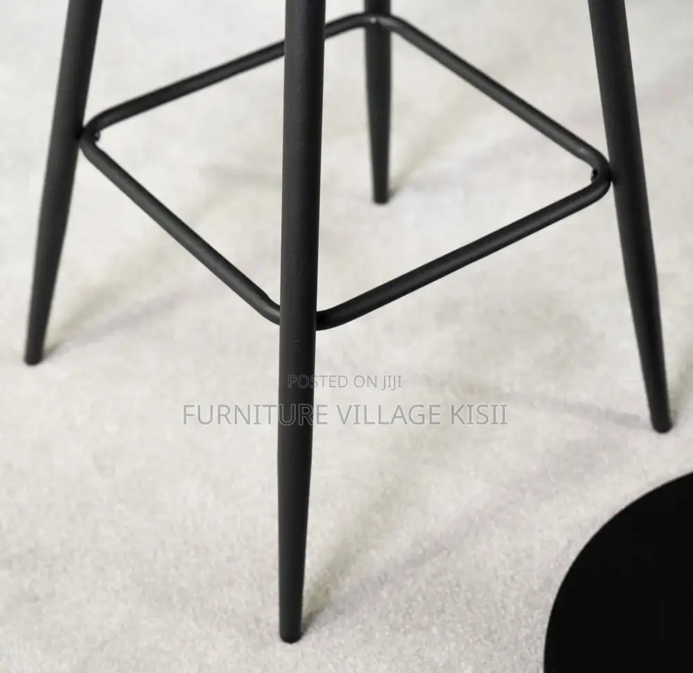 Home Furniture; Bar Stool of Leather Counter Height Back