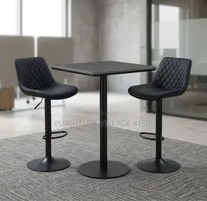 Home Furniture; Bar Stool of Leather Counter Height Back