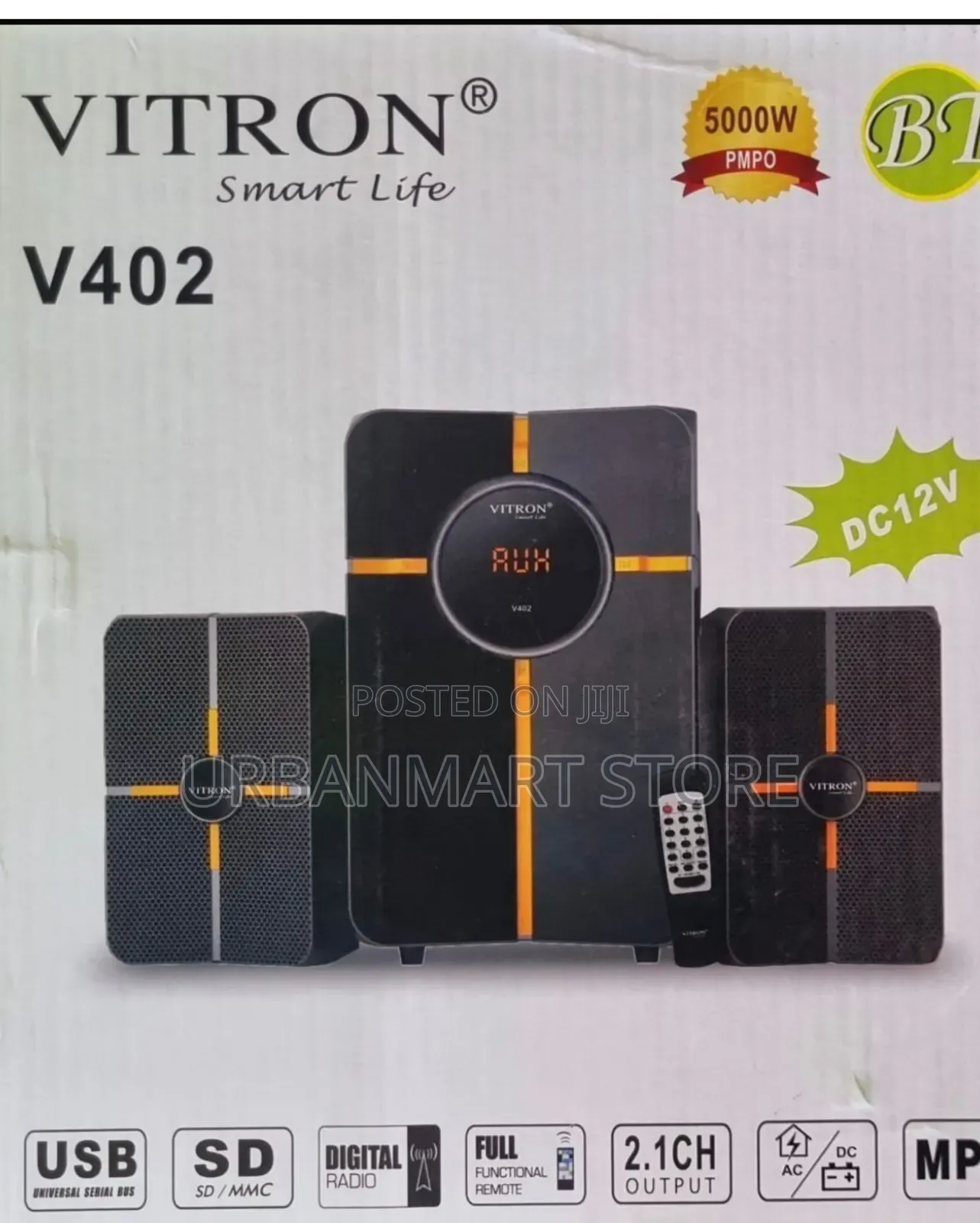 Vitron V402 2.1 Channel Multimedia Speaker System