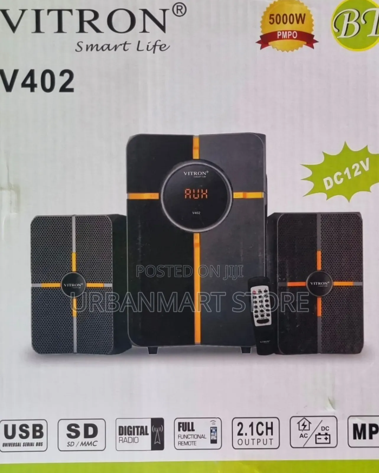Vitron V402 Bluetooth 2.1 Channel Speaker With Remote
