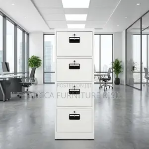 Office Cabinet; 4-Drawer Filing Cabinet With 4 Keys