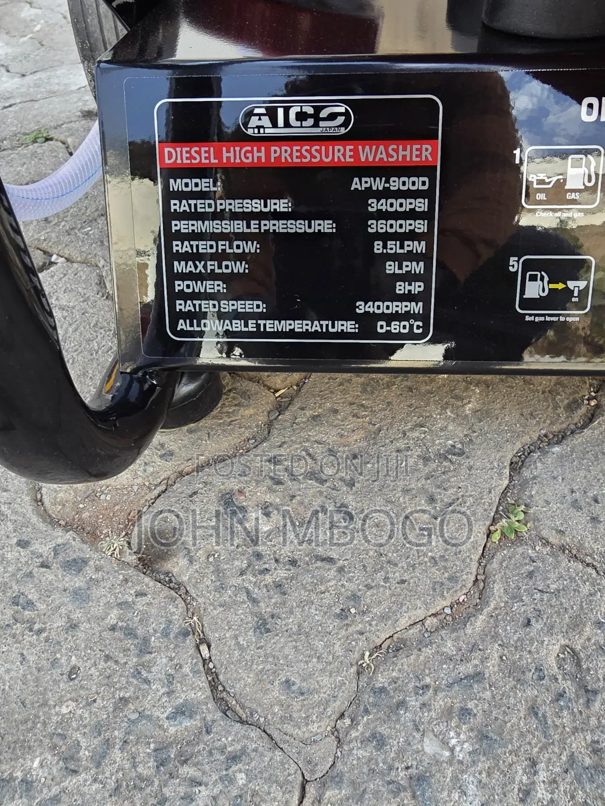 Diesel High Pressure Washer  - 3600 Psi