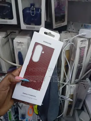 Samsung Galaxy Z Fold8 Ultra Carbon Magnet Case, in a Dark Red