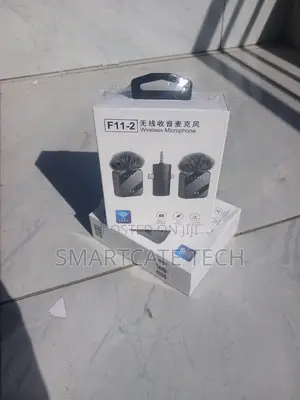 Live Streaming F11-2 Lavalier Microphone 3-in-1 Dual Mic
