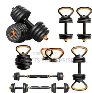 6-in-1 Kettlebell & Barbell  50kg 6-in-1 Set