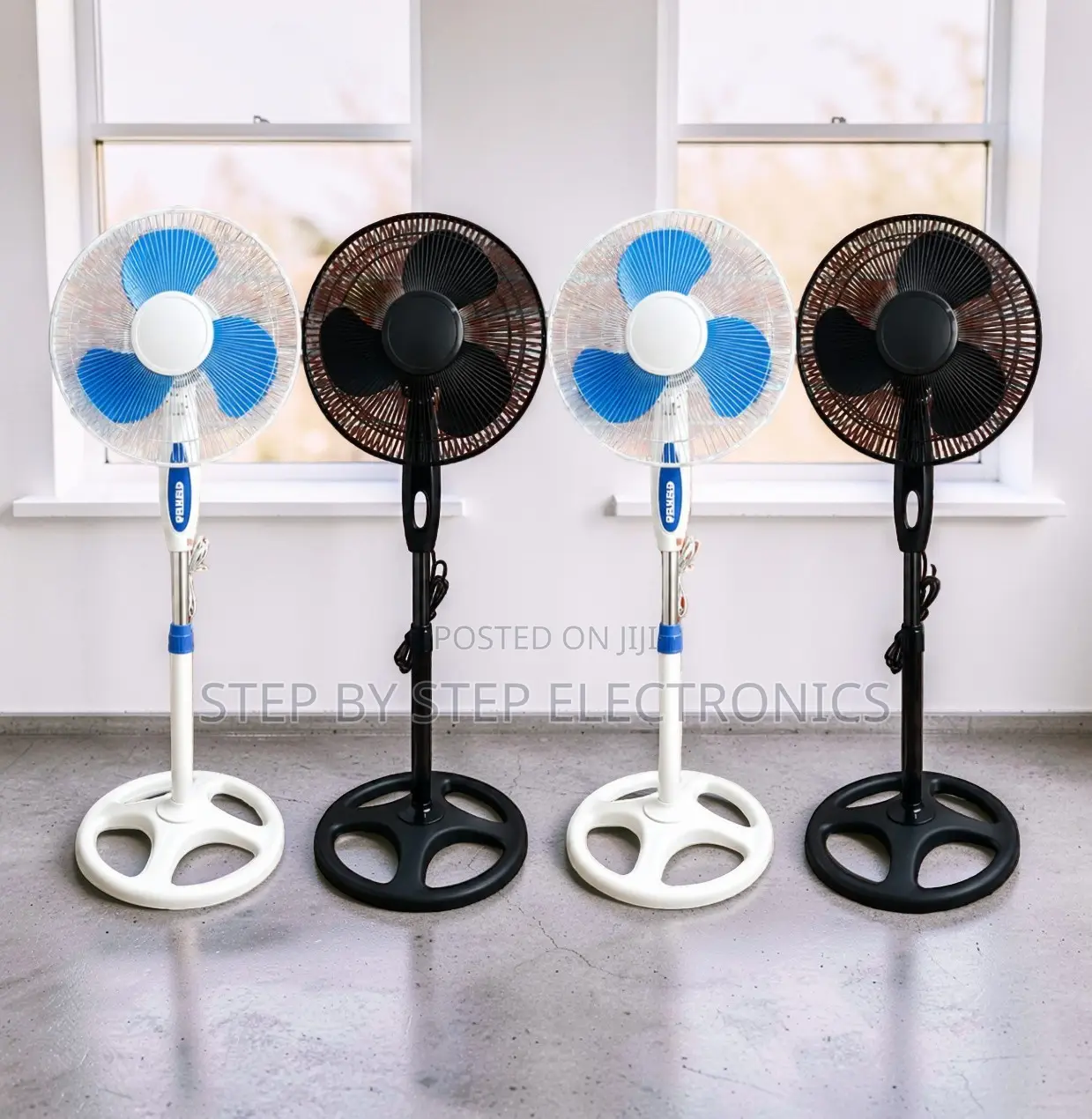 Powerful Airflow, 3 Blades 16′′ Electric Stand Fan