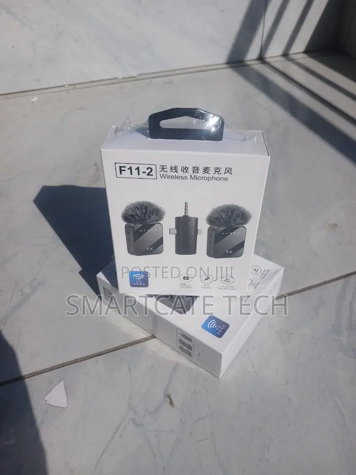 Low-Latency F11-2 Dual Wireless Lavalier Mic