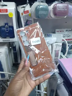 Brown Leather Phone Case With for a Samsung Galaxy Z Fold Z Fold 4