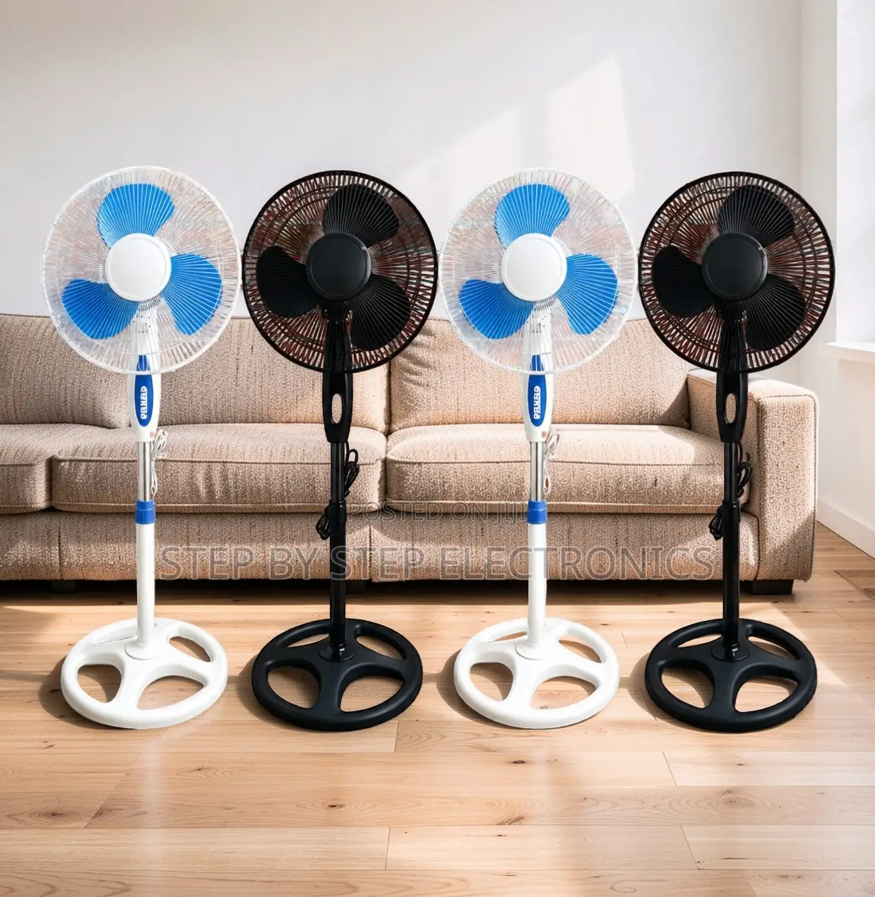 Efficient Airflow, Stable Base 16′′ Electric Stand Fan
