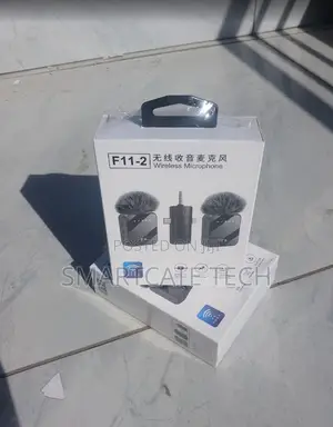 Type-C Smartphones Noise Cancellation F11-2 Wireless Mic 3-in-1