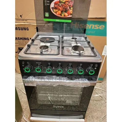 Syinix (Q60GC3)new Model 60by60 Standing Cooker 3+1