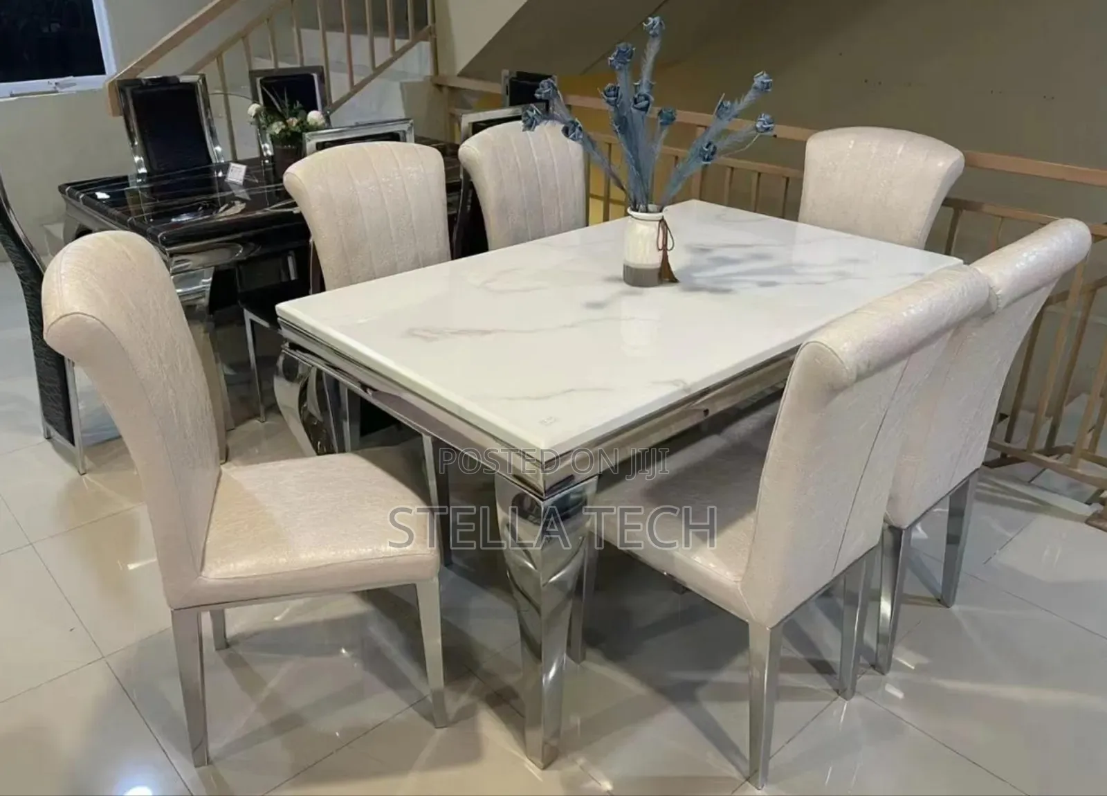 6 Sitter Executive Modern Advanced Marble Dinning Table @60000