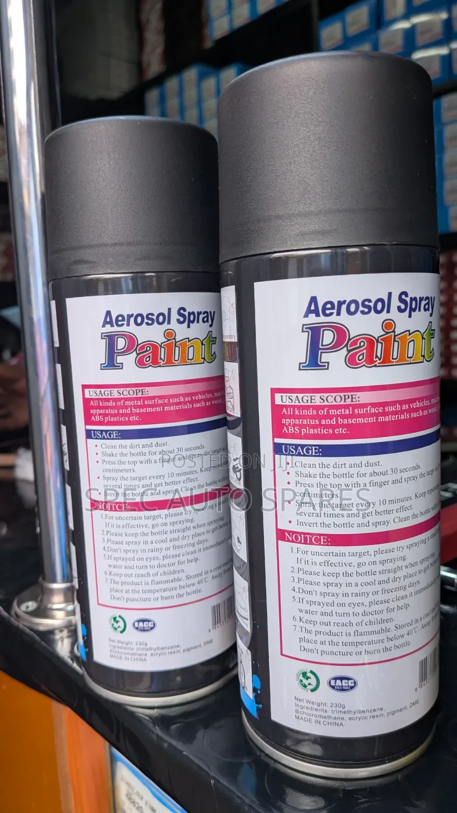 Spray Paints Matt Black
