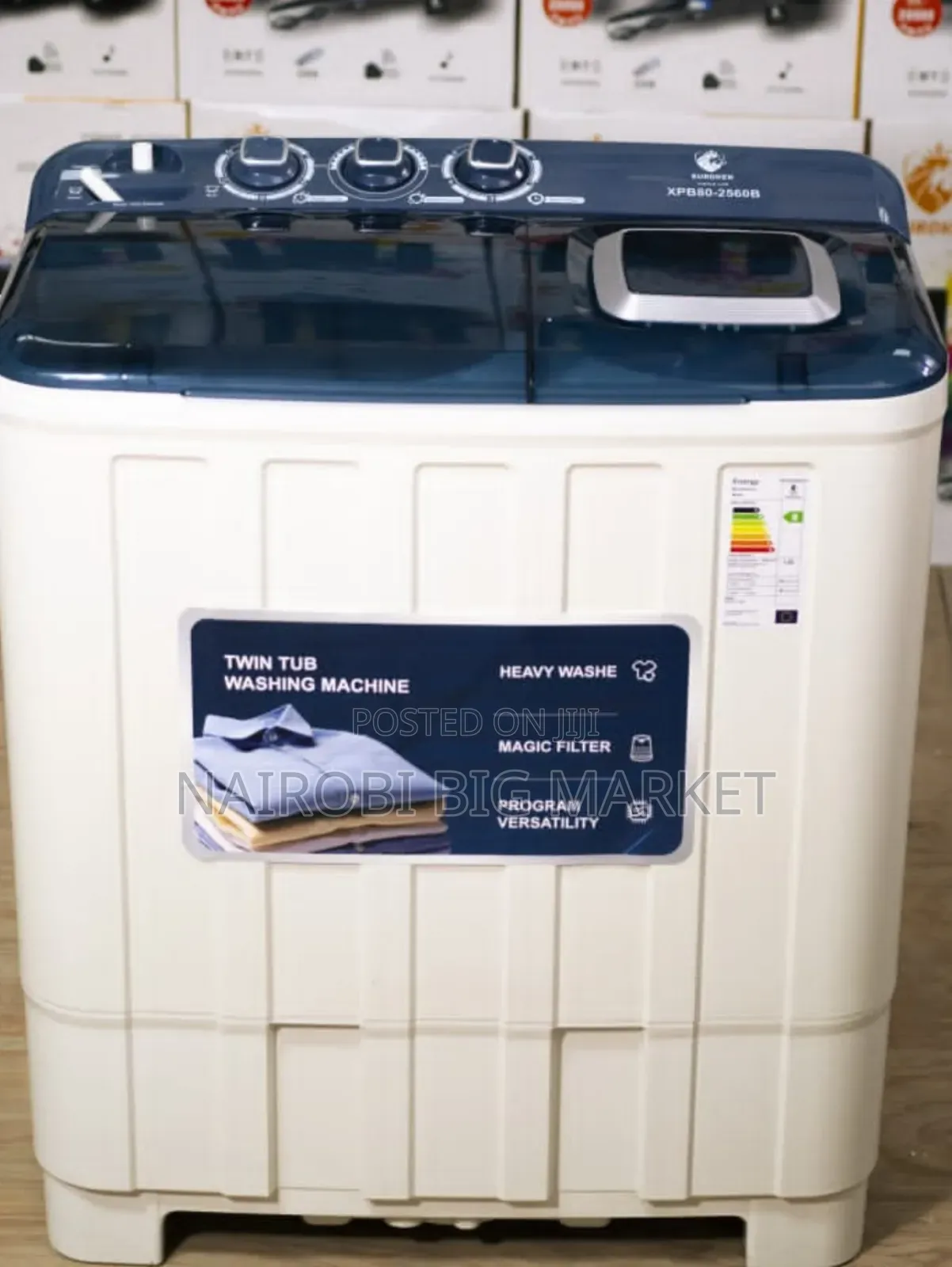 8kgs Euroken Twin Tub Washing Machine