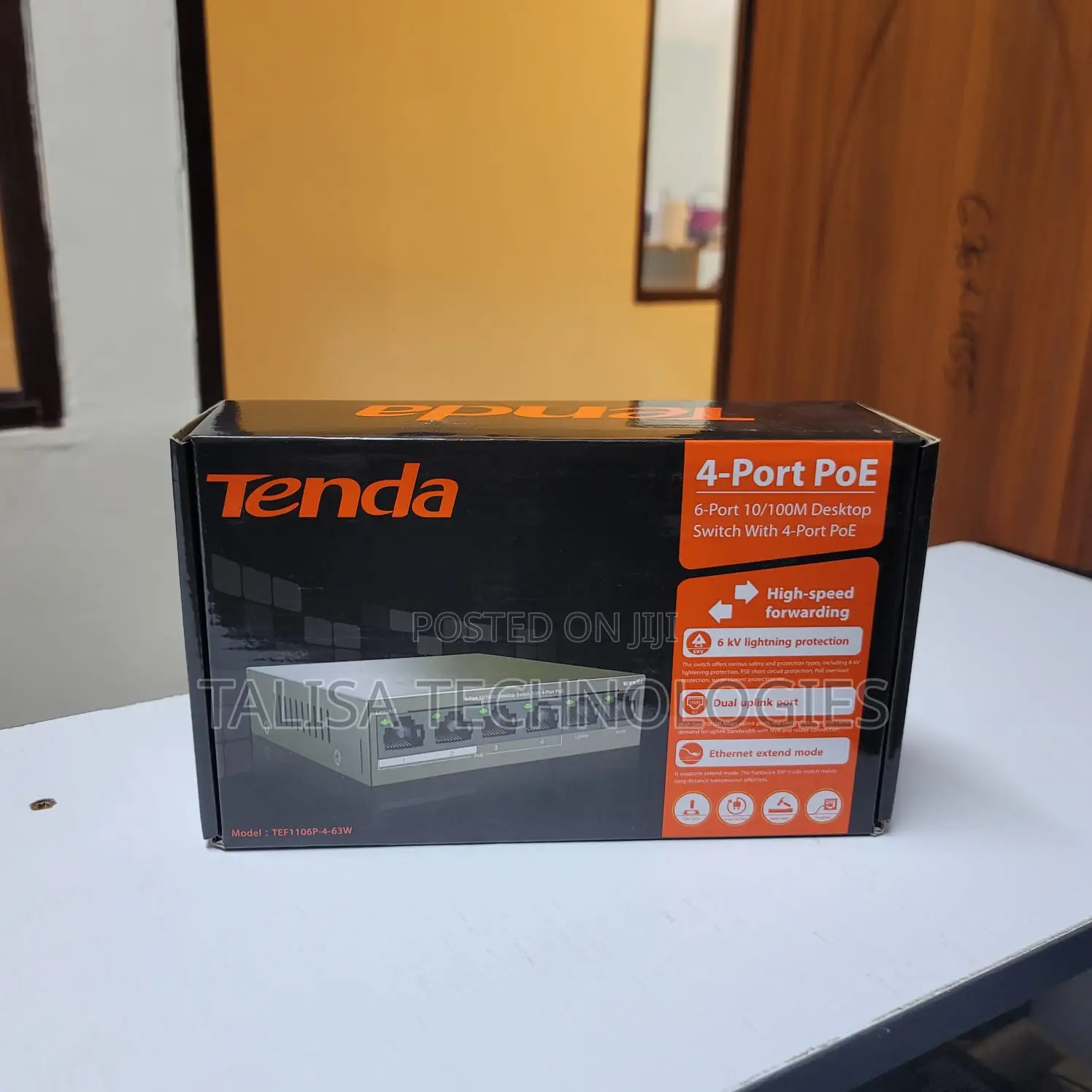 Tenda TEF1106P-4-63W 4-Port PoE Switch