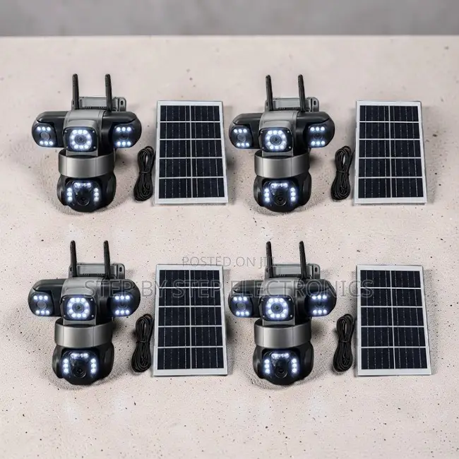 Auto Tracking 20MP 4K Ultra HD 4G PTZ Triple Lens Solar Cameras