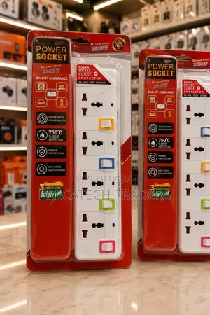 4 Way Power Extension Socket With Surge Protection