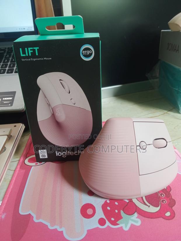 Logitech Lift Vertical Ergonomic Mouse - - Rose