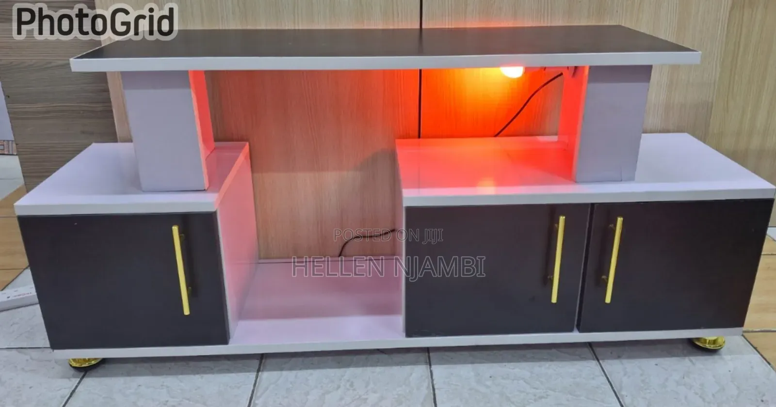 Istanbul 2 Modern TV Stand With LED Lights