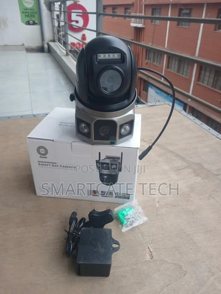 AC 4G Dual Lens CCTV Security Camera – V380 HD Outdoor/Indoor