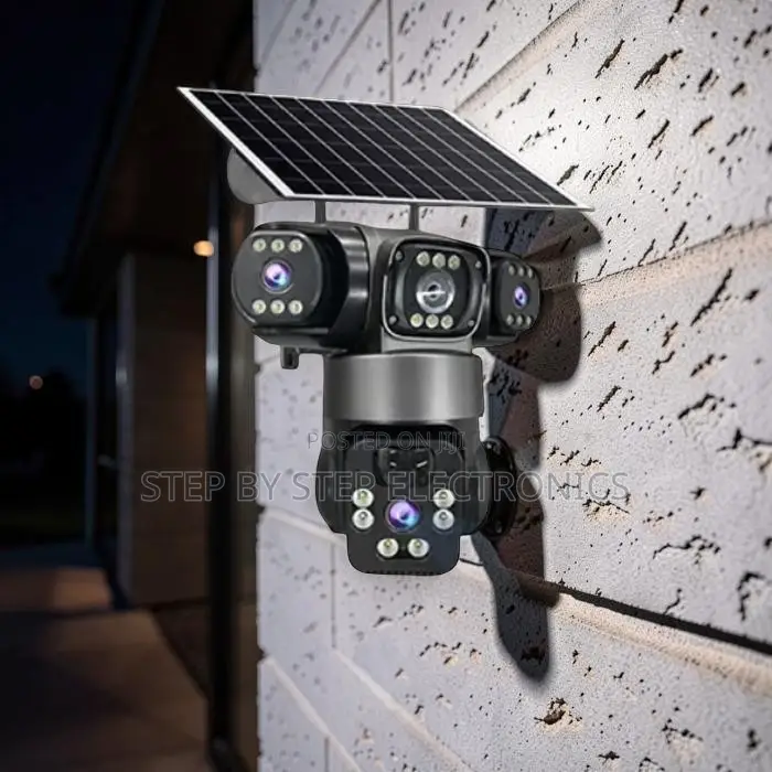 AI Motion Detection 20MP 4K Ultra HD 4G PTZ Triple Lens Solar Cameras