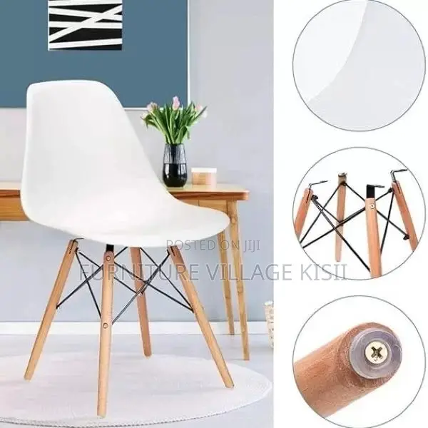 Home Furniture ; Yellow Eames Armless Chair