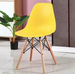 Home Furniture ; Yellow Eames Armless Chair