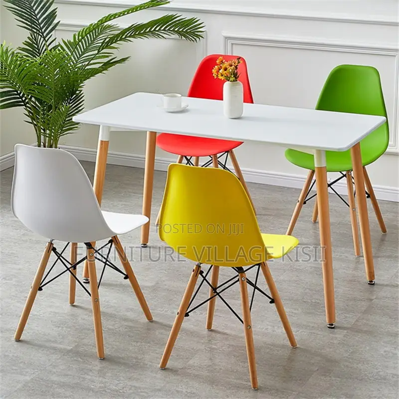 Home Furniture ; Yellow Eames Armless Chair
