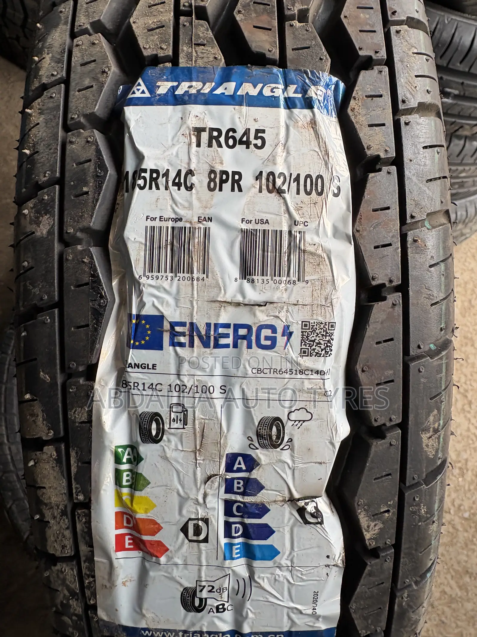 185R14C Triangle Tyre