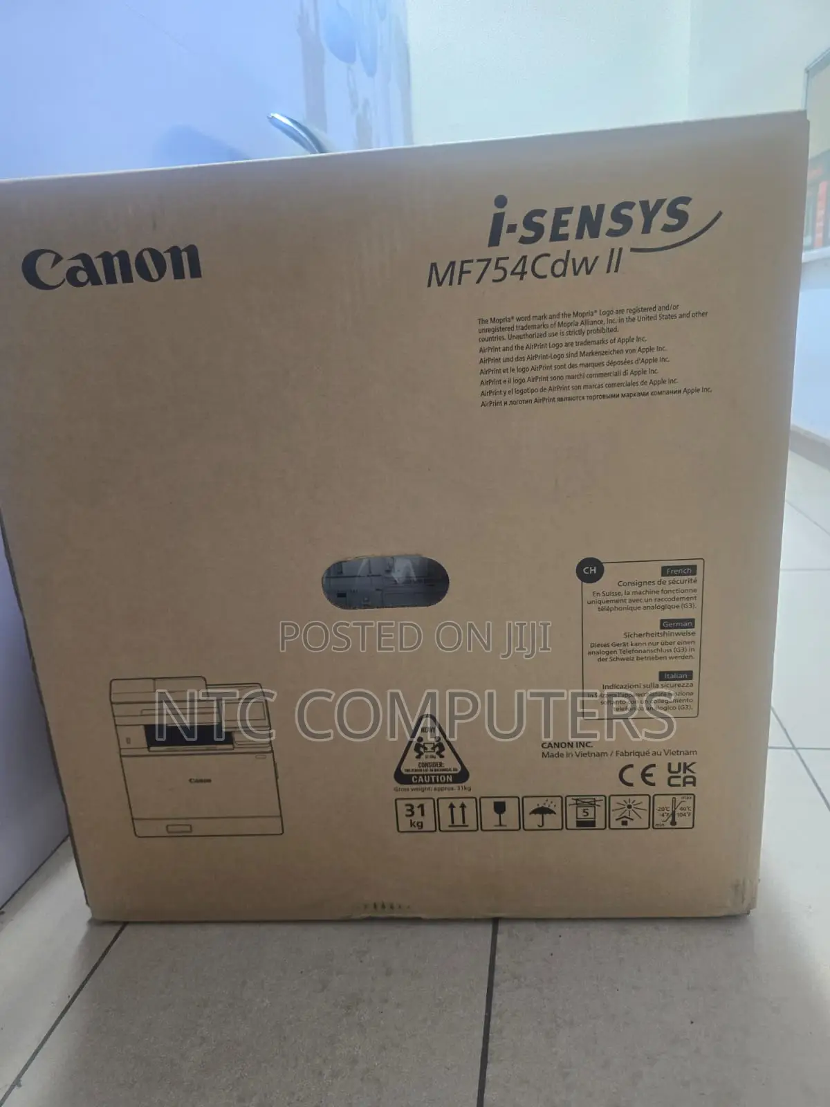 Canon I-Sensys MF754Cdw Color Laser Printer