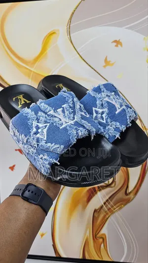 Louis Vuitton Denim 'Blue' Slides
