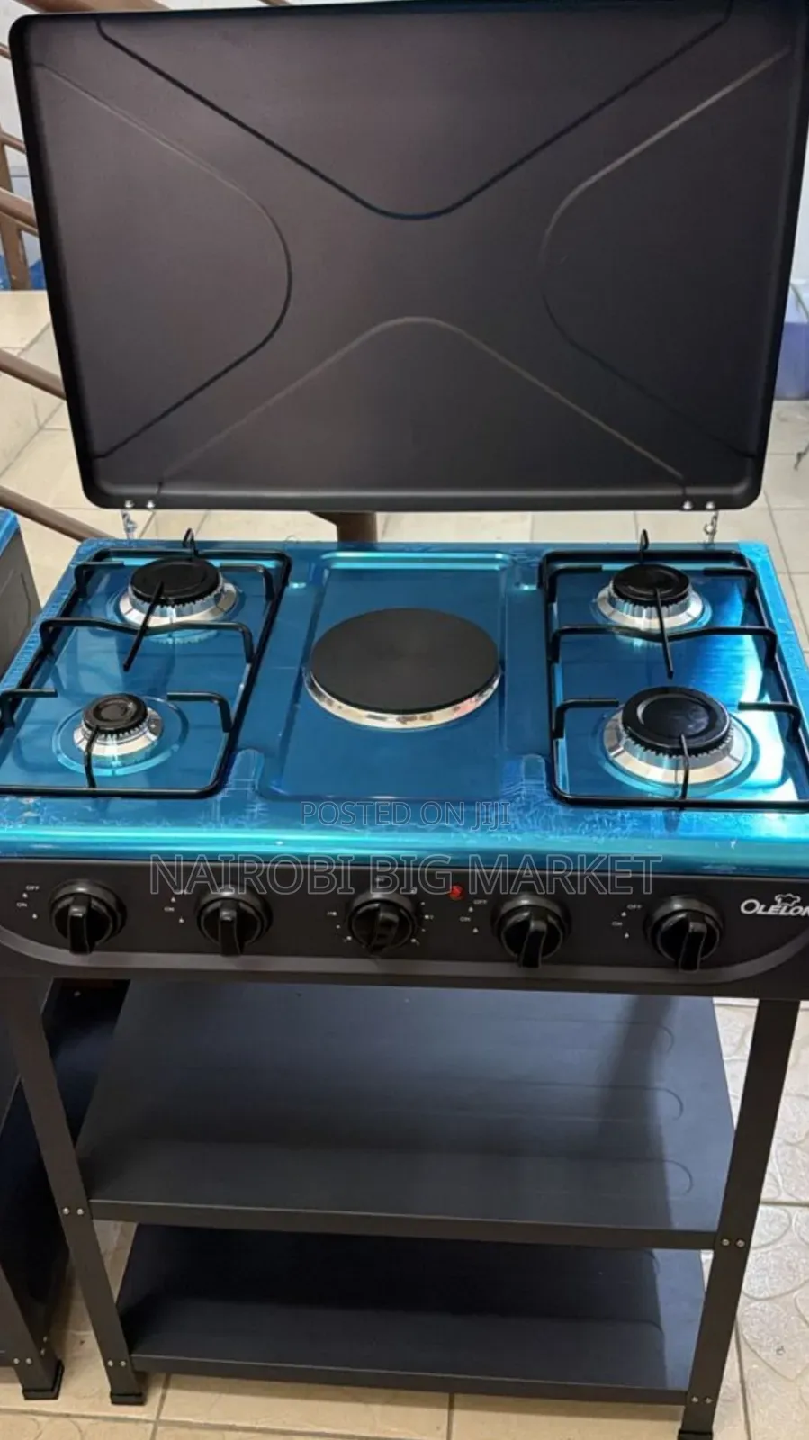 Olelon 4+1 Standing Cooker With Shelves