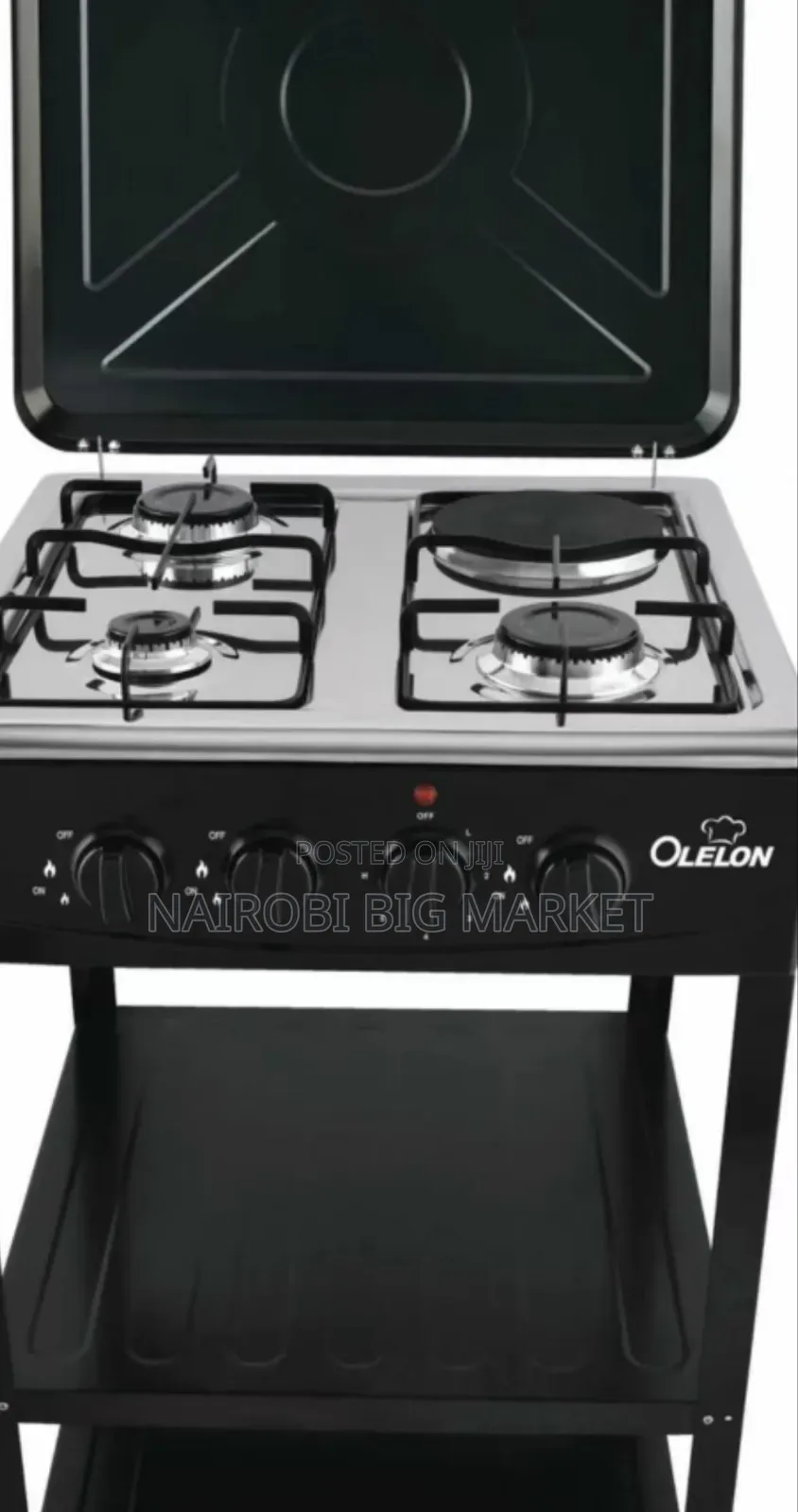 Olelon 3+1 Standing Cooker With Shelves