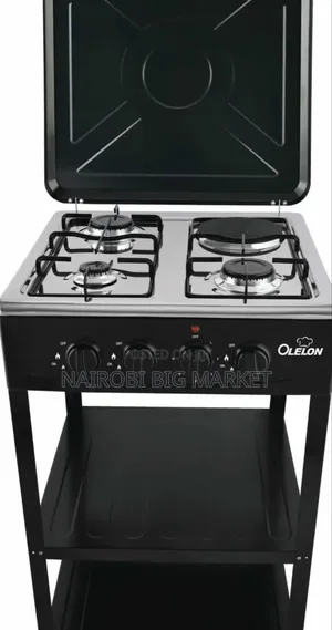 Olelon 3+1 Standing Cooker With Shelves