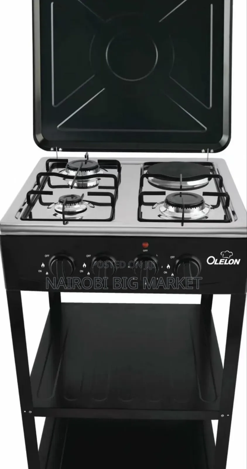 Olelon 3+1 Standing Cooker With Shelves