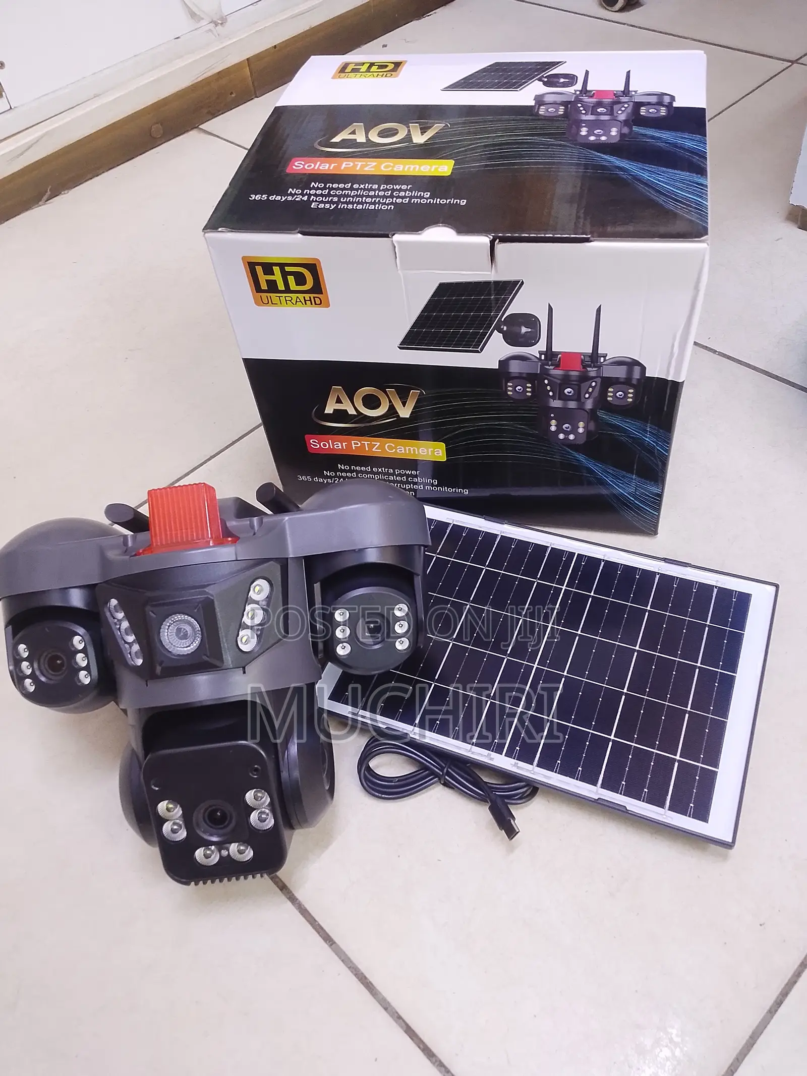 V380pro 3 Lens AOV Outdoor CCTV Camera