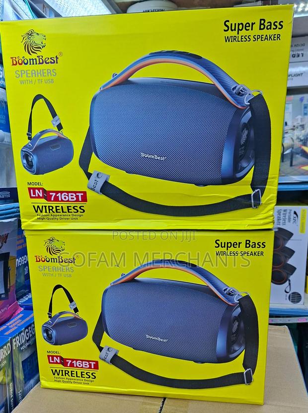 BoomBest LN-716BT Portable Bluetooth 5.0 Speaker, Extra Deep Bass