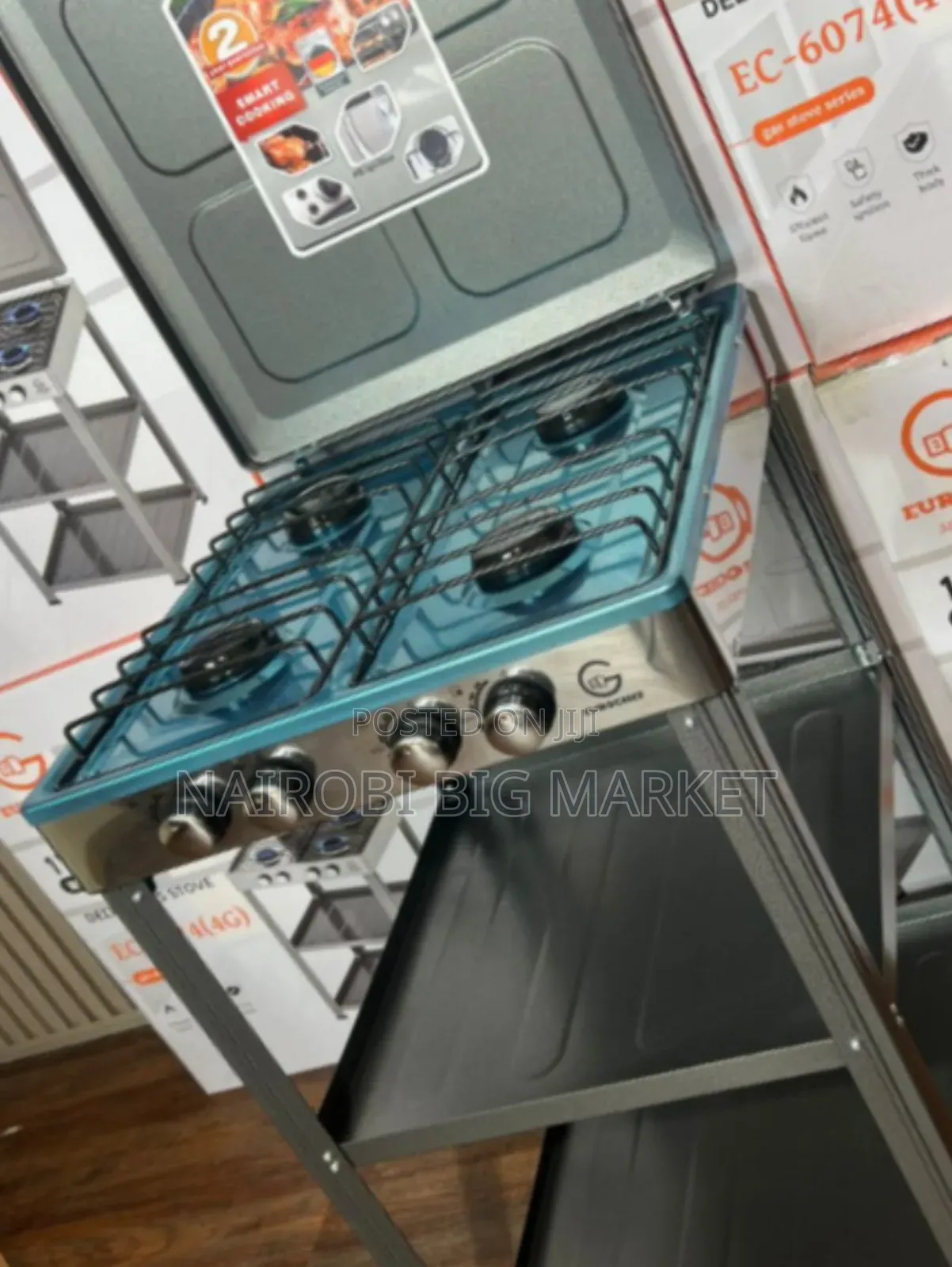 Eurochef Full Gas Standing Cooker With Shelves