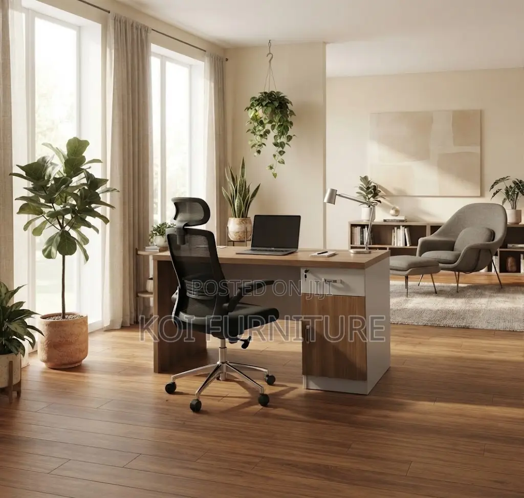 Office Desk; 1400MM Executive Home Office White Desk