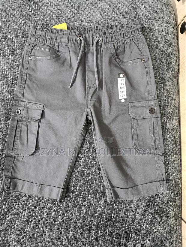 Grey Cargo Short