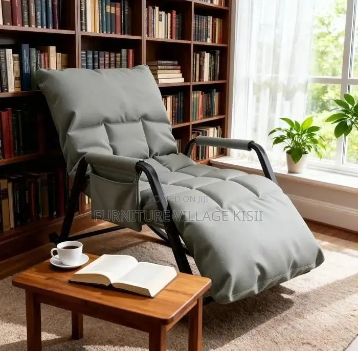 Home Furniture; Gray Home Reclining Rocking Chair