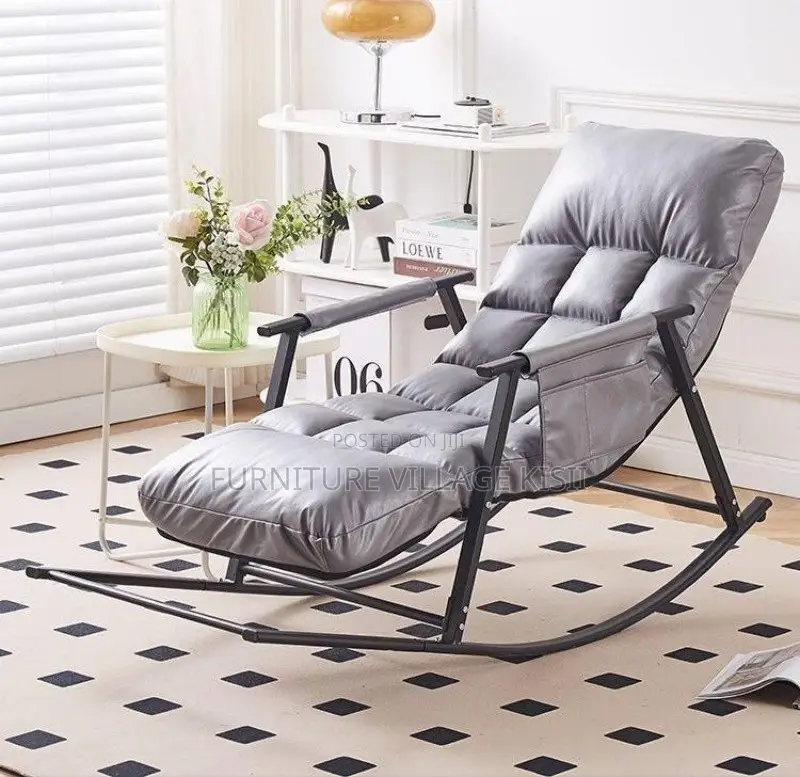 Home Furniture; Gray Home Reclining Rocking Chair