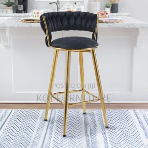 Barstools; Four Legs Free Stand Leather Comfy Barstools